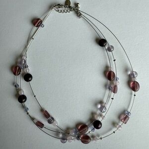 Lia Sophia Multi-Strand Beaded Necklace